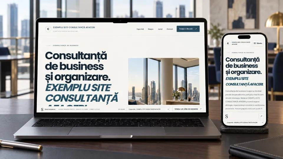 Exemplu Site Consultanta in Afaceri