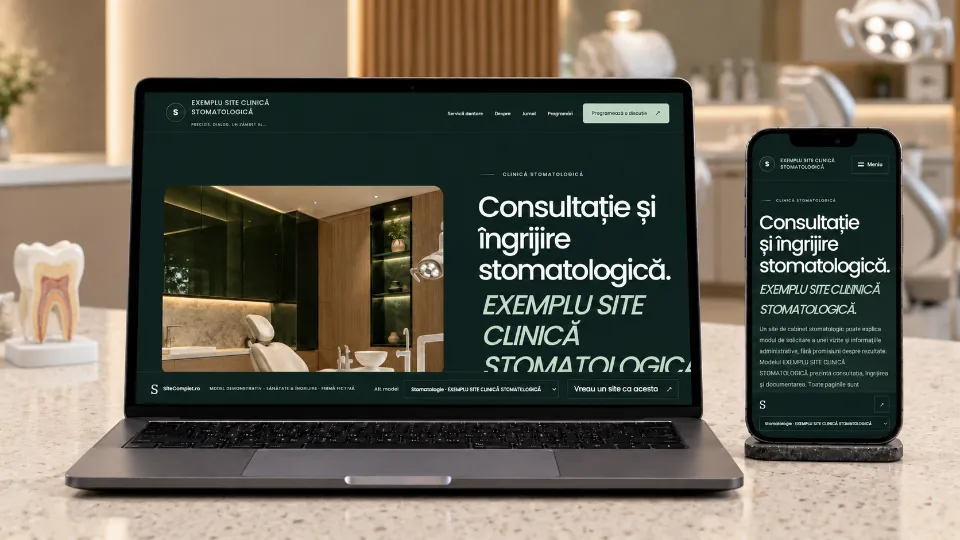 Prezentare premium pentru clinică stomatologică