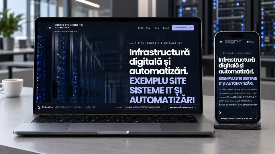 Showcase IT într-un birou modern