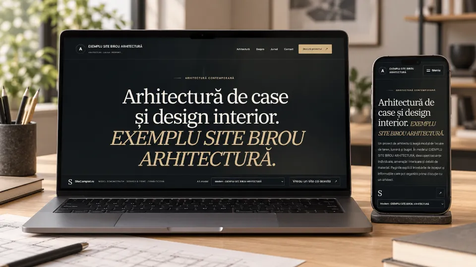 Exemplu Site Birou Arhitectura